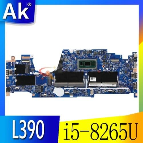 Akemy For Lenovo ThinkPad L390 Laptop Motherboard LKL-2 MB 18724-1M 448.0FC02.001M 448.0FC02.0011 CPU i5-8265U Tested testing