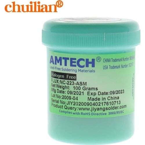 AMTECH NC-223-ASM 100g BGA PCB Flux Paste No-Clean Solder SMD Soldering Paste Flux Grease
