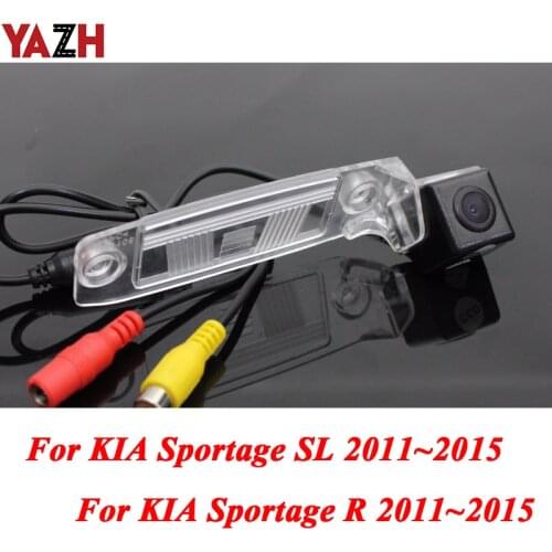 Wireless HD Night Vison Parking Camera For KIA Sportage 2011-2015 Auto Radio 4 LED Rear View Reverse Backup Cam Display Kit