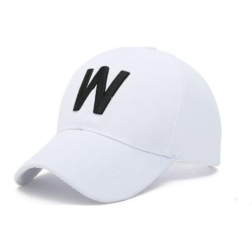 Letters Embroidery Baseball Cap Cotton Dad Hat Adjustable Curved Bill Cap Golf Sport Hat