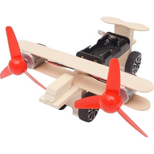 Diy Kit Twin-engine electric taxi aircraft Model Science Toys Experiment Kits Scientific Experimental Materials