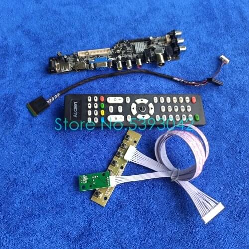 For LP156WH3 (TL)(T1)/(TL)(T2)/(TL)(TA)/(TL)(TB) DVB-T 1366*768 digital USB+AV panel LVDS 40-Pin 3663 controller board kit