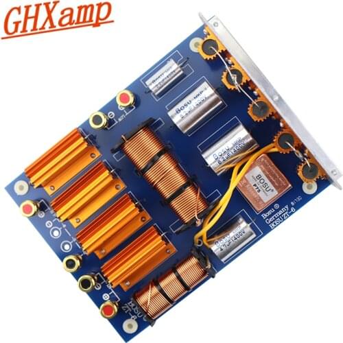 GHXAMP 800W Crossover 2 Way Treble Bass Speaker Crossover 2300Hz Crossover Treble +Woofer Divider For 12-15 inch Stage Audio 1PC