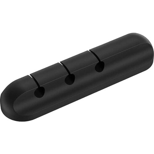 Flexible Silicone USB Cable Holder Protector Desktop Tidy Office Cable Management Holder for Earphone Mouse Wire Keyboard Cable