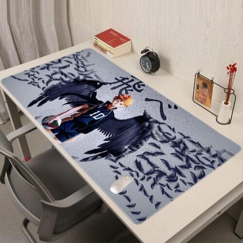 Haikyuu Kawaii Mouse Pad Gamer Rug Desk Mat Gaming Keyboard for Compass Pc Gamer Complete Varmilo Gamers Accessories Mice Office