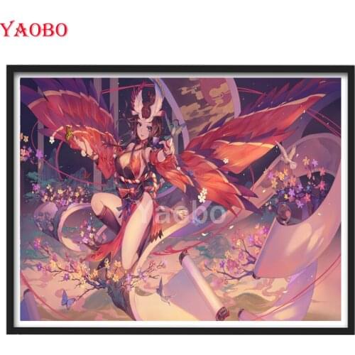 DIY Diamond Painting Kits Japanese Anime Fairy 5d Diamond Embroidery Full Square/Round Drill Cross Stitch Beaded Handmade Gift