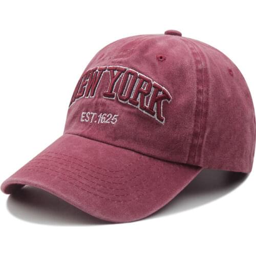 Mens Washed Cotton New York Baseball Caps Womens Snapback Cap Male Casquette Streetwear Sun Trucker Hat Outdoor Hip Hop Caps