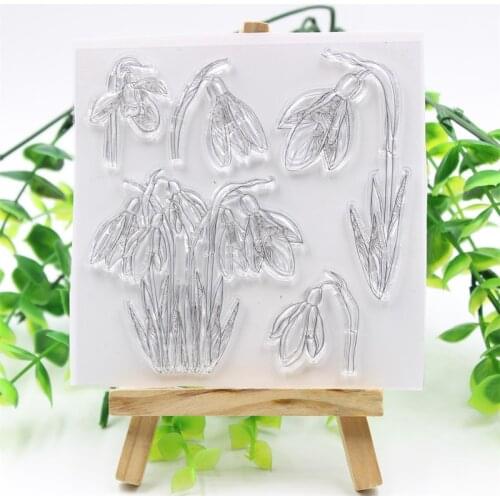 KSCRAFT Flowers Transparent Clear Silicone Stamps for DIY Scrapbooking/Card Making/Kids Fun Decoration Supplies 231