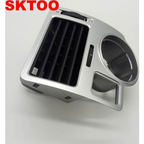SKTOO For VW bora golf 4 instrument air outlet left side of the air conditioning vent silver