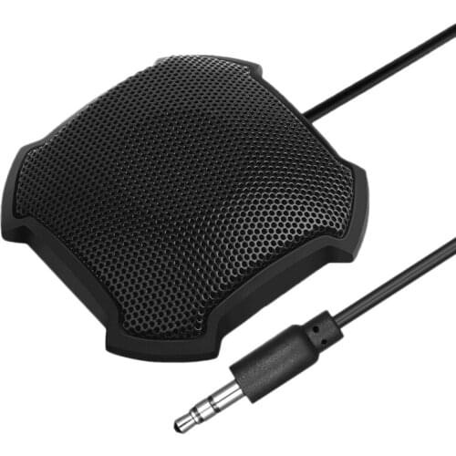 Conference Microphone Omnidirectional Condenser Microphone 3.5mm Interface for Video Conference Online Chat