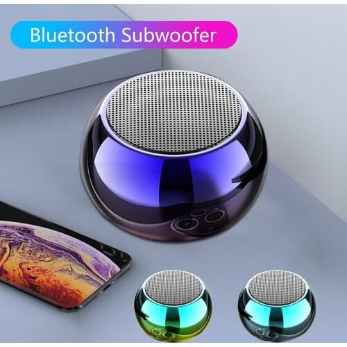 M3 Electroplating Mini Portable T-ws Series Small Steel C-annon Wireless Bluetooth Speaker For Car Desktop Fitness Outdoor Home