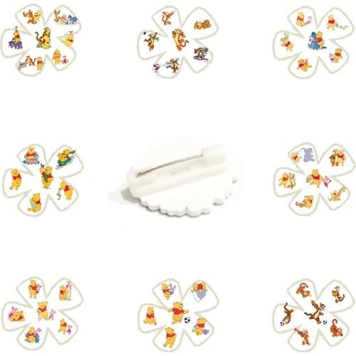 Disney 2021 Cartoon Brooch Rotating Fan Modeling Fashion Enamel Jewelry Accessories Acrylic Badge Brooch Epoxy Brooch Jewelry