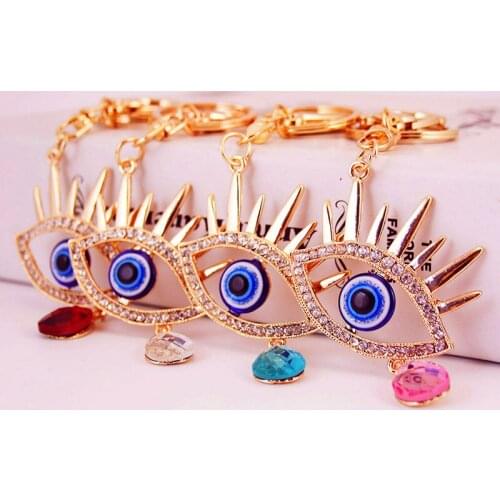 Fashion jewelry European and American popular amulet eye keychain, bag pendant and evil spirit small pendant