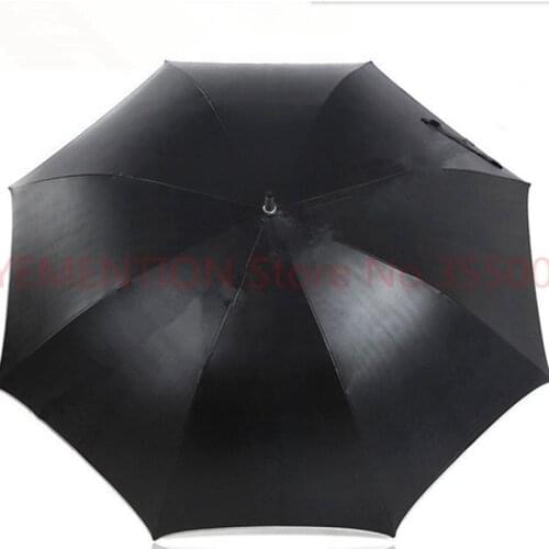 Unbreakable self-defense golf car umbrellas double carbon fiberglass Taiwan Formosa anti-uv black coating outdoor parasol