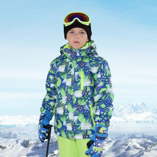 New Childrens Ski Suit Brands Winter High Quality Children Windproof Waterproof Snowsuit Winter Boy Ski and Snowboard Jacket