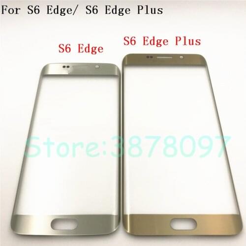 Original Touch Screen panel replacement For Samsung Galaxy S6 edge G925 5.1"/ S6 Edge Plus 5.7" Front Outer Glass Lens +Logo