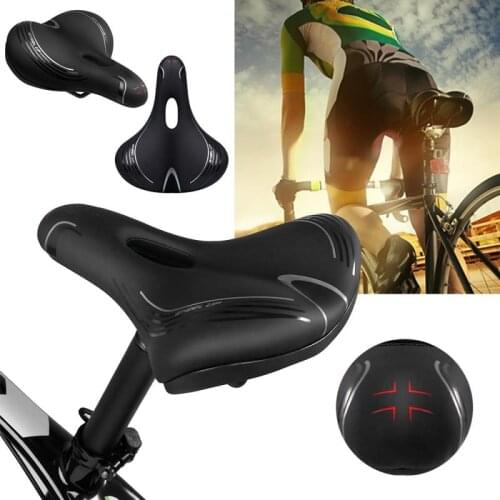 WHEEL UP Comfortable Bicycle Seat Mountain Bike PVC Cushion Saddle Cycling Breathable Soft Seat Mat Bike Spare Parts Dropship