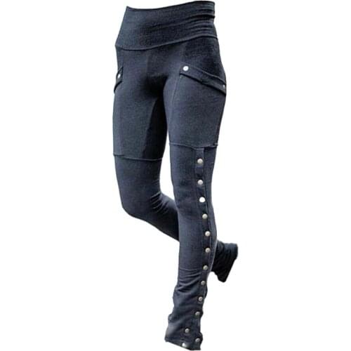 Womens Europe and America rivet splits sexy feet pants Slim stretch pencil pants джинсы женские high waist jeans