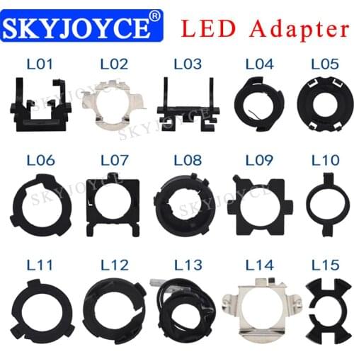 SKYJOYCE 1 Pair Car H7 LED Headlight Bulb adapter Holder Socket Base For H1 H7 H11 LED Bulb H1 H11 H7LED Adapter Car Accessories