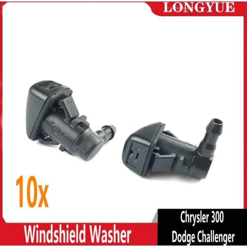 10pcs Windshield Washer Nozzle For Chrysler 300 Dodge Challenger Charger 5182327AA