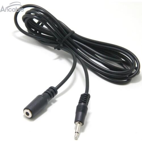 6-Feet/2M 3.5mm 1/8" TS Monaural Mini Mono Audio Plug Jack Connector Male to Female Extension Cable for 12V Trigger,IR Sensor