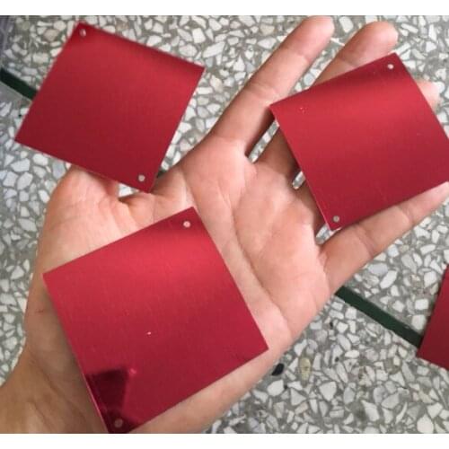 A1 Sewing supplies 50 * 50 mm square 4-hole / diagonal 2-hole Golden Square sequins, beads on wedding site