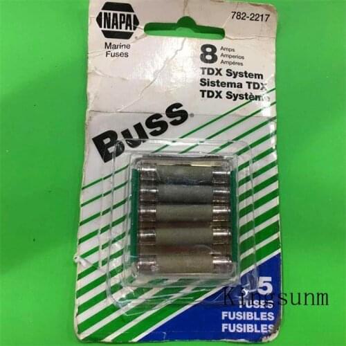 Free shipping 5pcs MDA 8A 6X32MM American BUSSMANN fuse fuse 250V 8A SLOW BLOW