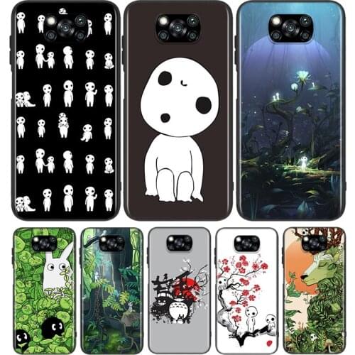 Anime Kodama Tattoo For Xiaomi Poco X3 NFC M2 X2 F2 C3 M3 Pocophone F1 Pro Mi Play Mix 3 A2 A1 6 5 lite Phone Case
