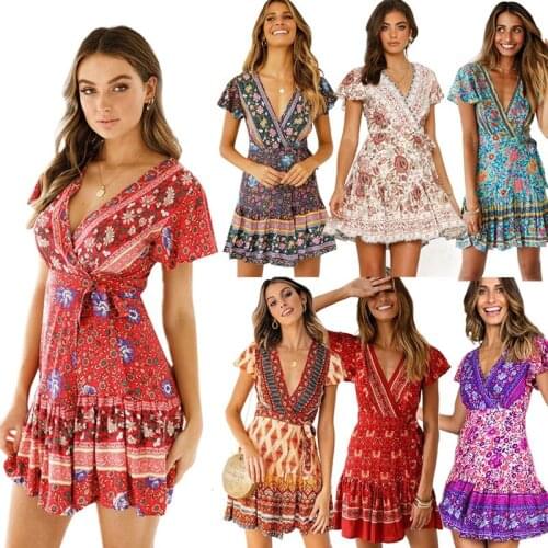 Womens Sleeve-Wrap Floral Dress: One ($19) or Two ($35)