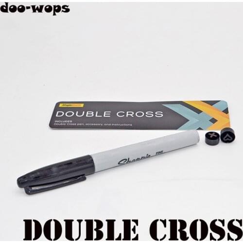 Double Cross (1 X Stamper + 1 Heart Stamper) Magic Tricks Appear Vanish Magia Magician Close Up Illusions Gimmick Mentalism Prop