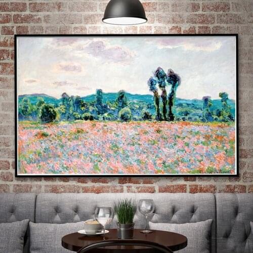 France Claude Monet Artwork Papaver Nudicaule Art Silk Poster Home Decor Painting 12x19 15x24 30x48 Inch Unframed Free Shipping