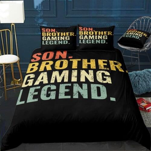 Son Brother Gaming Legend Duvet Cover Twin/Queen/King Size Luxury Comforter Bedding Set With Pillowcase Home Bed Decora
