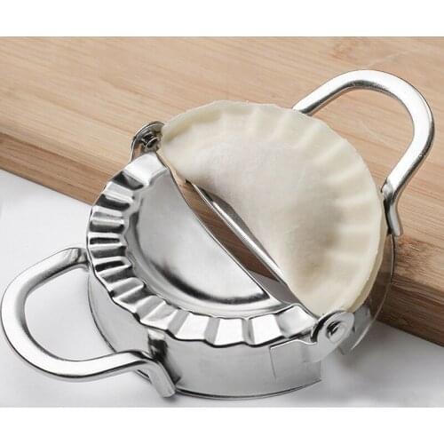 Kitchen Stainless Steel Dumpling Maker Wraper Dough Cutter Pie Ravioli Dumpling Mould Stuffed Meat Spoon Kitchen Tools