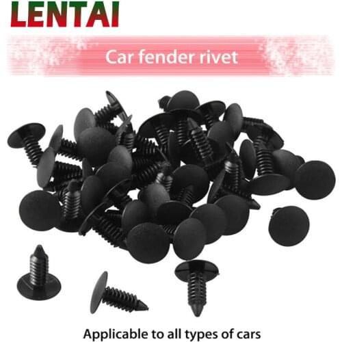 LENTAI For Mitsubishi asx lancer Lada granta vesta Seat leon 50Pcs Auto Bumper Clips Fasteners Car Door Trim Panel Fender Rivet