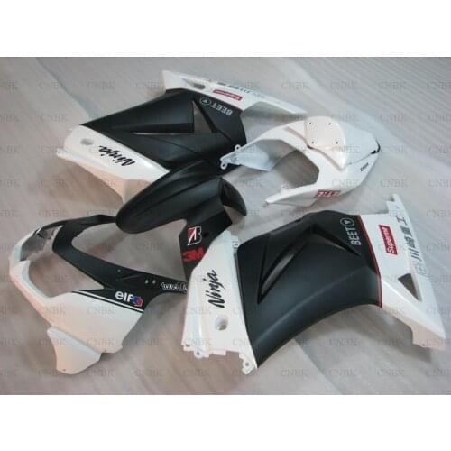 For Ninja 250R 2008 - 2014 Motorcycle Fairing for Kawasaki Zx250r 2013 White Black Fairing Kits EX 250 2013 Plastic Fairings