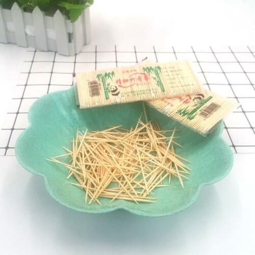 Bulk Toothpick portable hotel supplies on the floor stand packaged disposable bamboo toothpicks