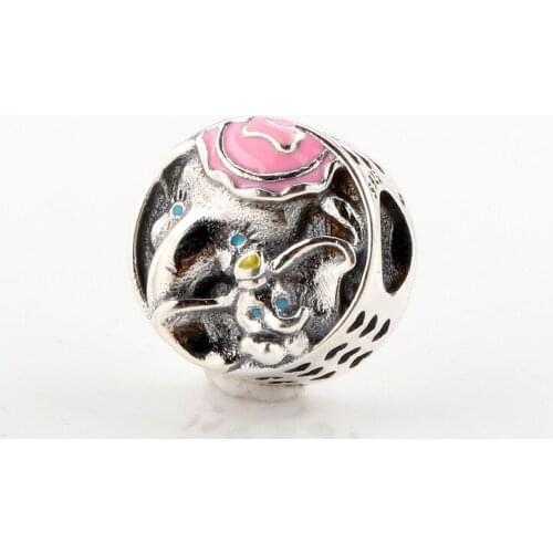 DoDoFly Authentic 925 Silver Dumbo Madame Treasure Charm Fit Original charms Bracelet Necklace Pendant DIY Jewelry Making