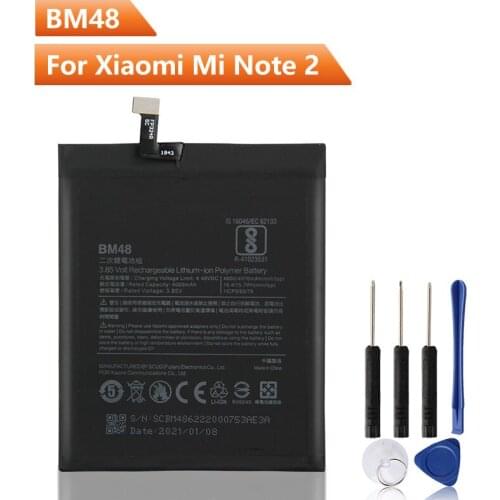 Original Replacement Phone Battery BM48 For Xiaomi note 2 Note2 BM48 Authentic Rechargeable Battery 4070mAh