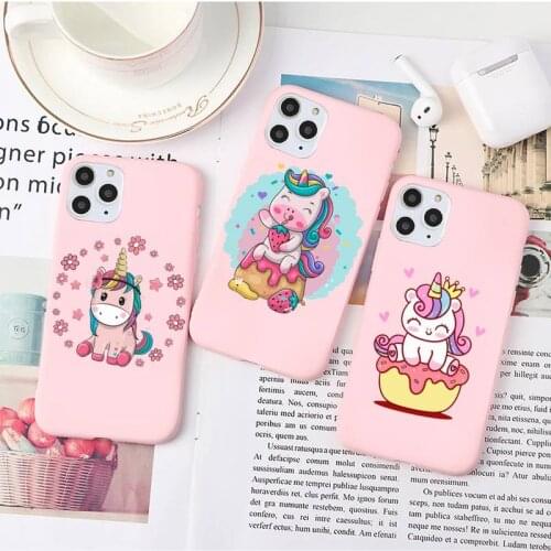 PXCEHNG Cute cartoon unicorn Phone Case For iPhone 12 Mini 11 Pro XS Max X XR 7 8 Plus