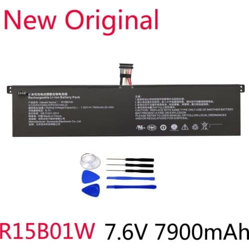 R15B01W New Original Battery For Xiaomi Pro 15.6" Series Notebook 7.6V 7900mAh/60.04WH