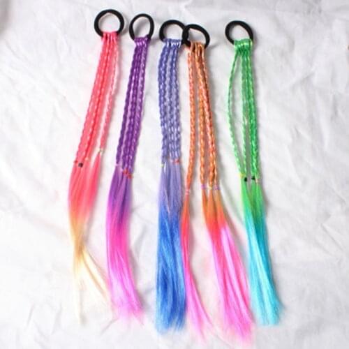 Hair Styling Elastic Hair Rope Rubber Bands Braides Hair Ring Twist Braid Rope Hair Braider Wig Ponytail Hair Accessories