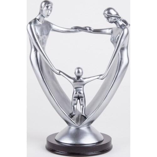 MODERN SIMPLE FAMILY MODEL DECORATION FIGURINES ABSTRACT FIGURES STATUE RESIN CRAFTS HOME OFFICE DESK DECORATION ORNAMENT R794