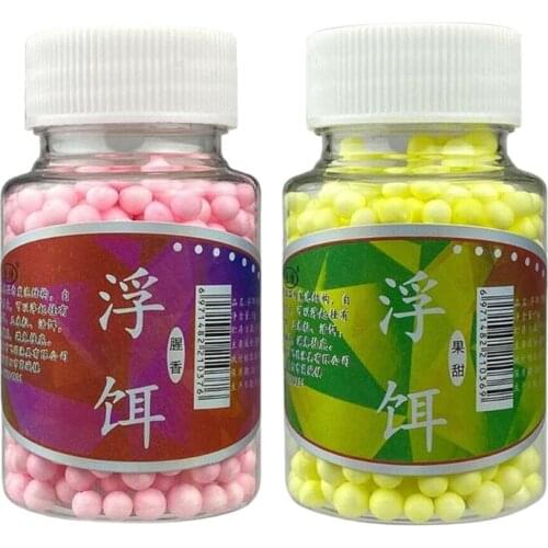 U2JB 4-6mm / 7-9mm Foam Floats Floating Sweet Fishing Lure Bot Ball Beads Bean Carp Fishing Hair Smell Rig Outdooor Popup