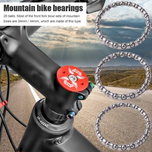 10Pcs/Set Bike Headset Caged Ball Bearing Frame Front Fork Roll Ball Retainers Race Cycling Headset Bearing Bicycle Parts