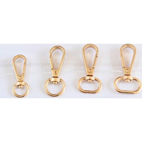 10pcs Swivel Lobster Clasp Leather Bag Handbag Purse Shoulder Strap Belt Clip Trigger Buckle Key Ring Dog Chain Collar Snap Hook