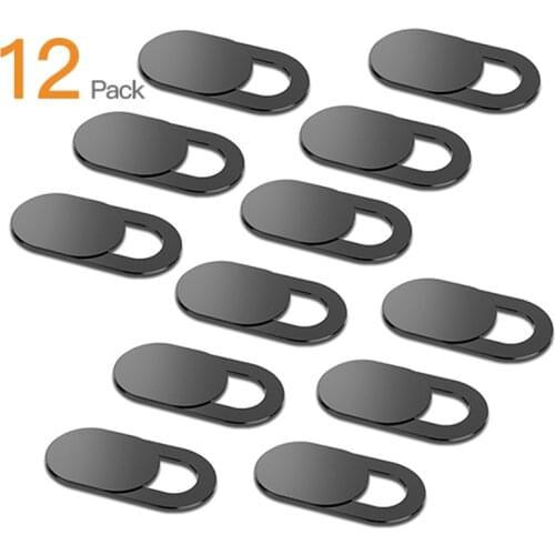 12PCS/Lot WebCam Cover Shutter Magnet Slider Plastic For Iphone Laptop Camera Web PC Tablet Smartphone Universal Privacy Sticker