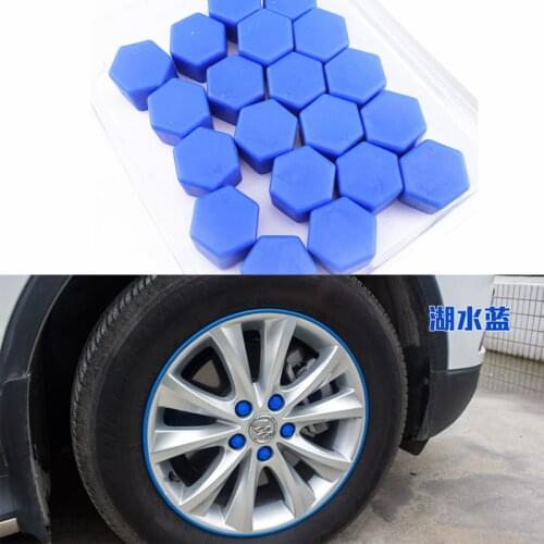 20pcs Car Styling Auto Motorcycle Wheel Nuts Silicone Lug Nut Caps Covers Protective Bolt Caps Hub Screw Protector 19mm