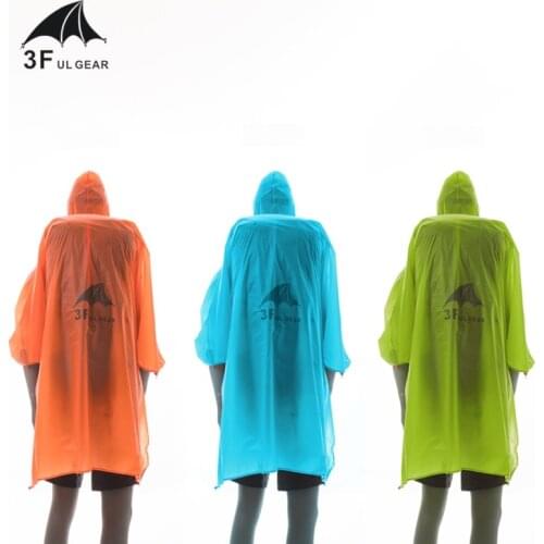 3F UL GEAR Single Person Ultralight Hiking Cycling Raincoat Outdoor Awning Camping Mini Tarp Sun Shelter 15D Silicone