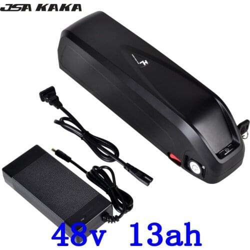 48V 13AH E-bike e bike Haillong Lithium ion Li-ion Battery for samsung cell with 5V USB Electric bike with 30A BMS +2A charger