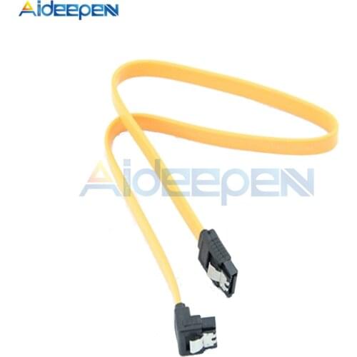 5PCS SATA Data Cable 45CM SATA 3.0 III SATA3 6Gb / s SSD Hard Drive Data Direct / Right Angle Cable